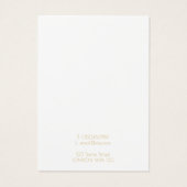 金ゴールド幾何学的リースイヤリングディスプレイカード (裏面)