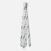 金ゴールド幾何学的水色エレガントな結婚式 ネクタイ (正面)