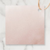 金ゴールド幾何学的秋結婚フラワーズサンキュー フェイバータグ (裏面)