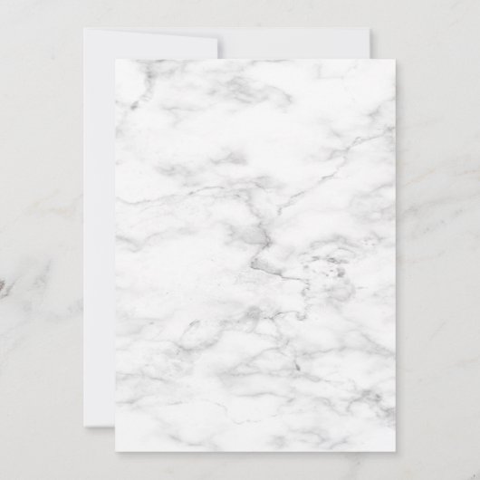 金ゴールド幾何学的薄紫フローラVellumオーバーレイフォト 招待状 (裏面)