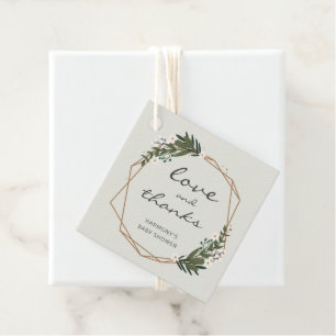 金ゴールド幾何男女兼用式ベビーシャワー フェイバータグ