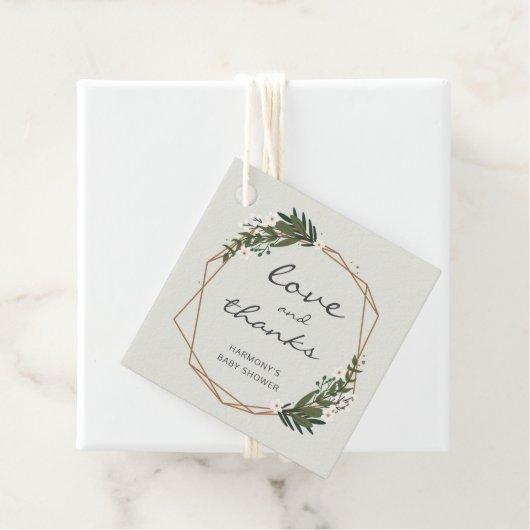 金ゴールド幾何男女兼用式ベビーシャワー フェイバータグ (インサイチュ)