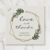 金ゴールド幾何男女兼用式ベビーシャワー フェイバータグ (正面)