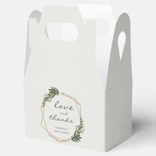 金ゴールド幾何男女兼用式ベビーシャワー フェイバーボックス (オープン)