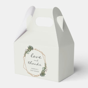 金ゴールド幾何男女兼用式ベビーシャワー フェイバーボックス