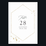 金ゴールド幾何結婚図形 テーブルナンバー<br><div class="desc">のテーブ結婚ル番号カードと金ゴールドジオメトリックフレームは、イベント固有にカスタマイズ可能。</div>