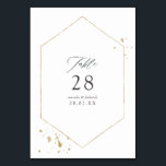 金ゴールド幾何結婚図形 テーブルナンバー<br><div class="desc">のテーブ結婚ル番号カードと金ゴールドジオメトリックフレームは、イベント固有にカスタマイズ可能。</div>