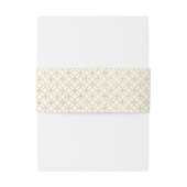 金ゴールド幾何結婚型ベリーバンド 招待状ベリーバンド (裏面例)