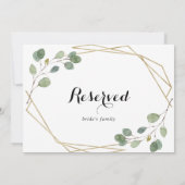 金ゴールド幾何結婚書遺留標識 (裏面)