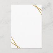 金ゴールド幾何縁どモダンホテル情報 エンクロージャーカード (裏面)