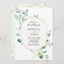 金ゴールド幾何葉緑結婚の