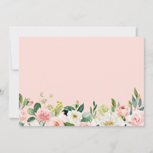 金ゴールド幾何赤面フローラバプティスマス《キリスト教》洗礼式や命名式 サンキューカード (裏面)