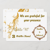 金ゴールド座席表 (正面/裏面)