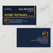 金ゴールド建物ホームリペア建築 名刺 (正面/裏面)