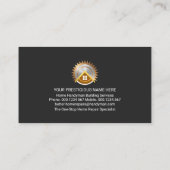 金ゴールド建物景観手利道具 名刺 (裏面)