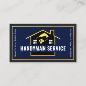 金ゴールド建物用手利具枠 名刺 (正面)