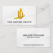 金ゴールド建物 | 実在財産 名刺 (正面/裏面)