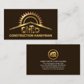 金ゴールド建築のツールのリノベーション 名刺 (正面/裏面)