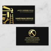 金ゴールド建築のツール 名刺 (正面/裏面)