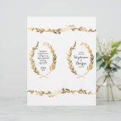 金ゴールド式プログラムオリーブ月桂樹リーフリース (スタンド正面)