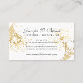 金ゴールド必須油フローラ黄 名刺 (裏面)