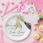 金ゴールド応援から新年パーティー紙プレート ペーパープレート (パーティー)