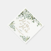 金ゴールド恋しく思のブライダルシャワー スタンダードカクテルナプキン (角)