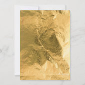 金ゴールド恐竜の轟音誕生日 招待状 (裏面)