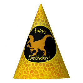 金ゴールド恐竜の隠れハッピーバースデー! パーティーハット