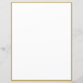 金ゴールド愛あなたのペットの手の印刷筆記用紙 (裏面)