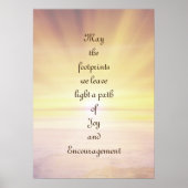 金ゴールド感動的と勇気付けられる ポスター (正面)