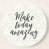 金ゴールド感動的ー コースター (正面)