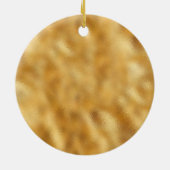 金ゴールド感動的引用文レインボーパーソナライズされた セラミックオーナメント (裏面)