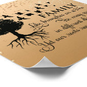 金ゴールド感動的斑点引用文 ポスター (角)