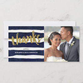 金ゴールド感謝していの写真結婚ありがとうありがとう サンキューカード