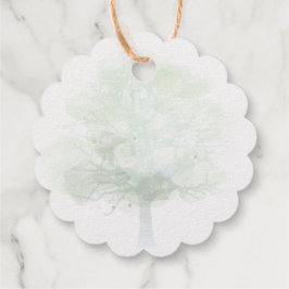 金ゴールド感謝していは、ミスティなグリーンのオークとラベル フェイバータグ