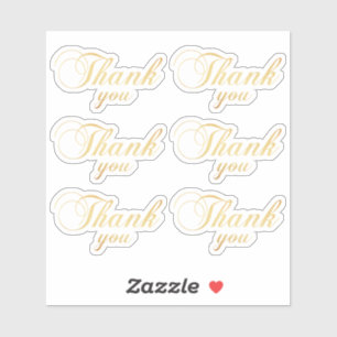 金ゴールド感謝していクラシック。エレガント結婚タイポグラフィ シール