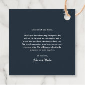 金ゴールド感謝していスモダンミニマル フェイバータグ (裏面)