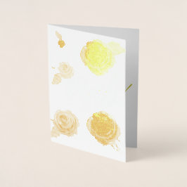 金ゴールド感謝していホイル実在カード 箔カード