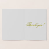 金ゴールド感謝していホイル実在カード 箔カード (内部)