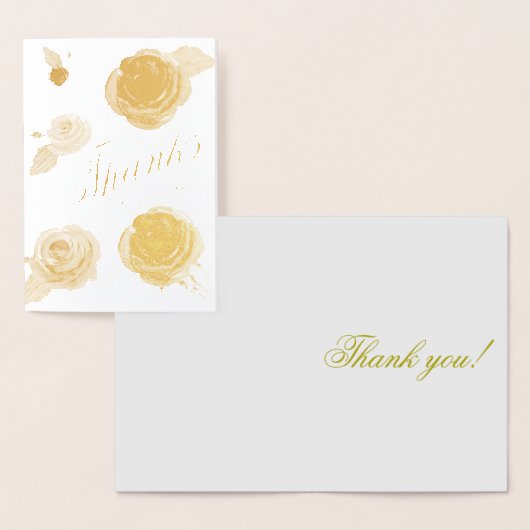 金ゴールド感謝していホイル実在カード 箔カード (ディスプレー)