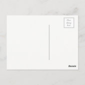 金ゴールド感謝していポストカード、グリッター ポストカード (裏面)