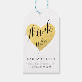 金ゴールド感謝していメッセージカード ギフトタグ