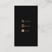 金ゴールド感謝してい効果ソーシャルリンク挿入カード エンクロージャーカード (裏面)