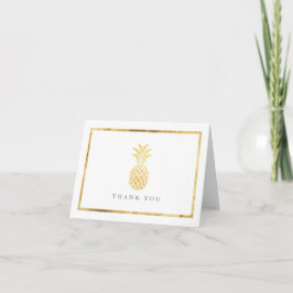 金ゴールド感謝していPineapple サンキューカード