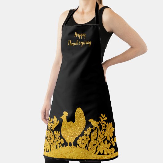 金ゴールド感謝祭トルコフローラエプロン エプロン (インサイチュ)