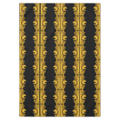 金ゴールド感謝祭トルコフローラテーブルクロス テーブルクロス (正面)