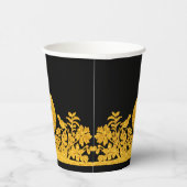 金ゴールド感謝祭トルコフローラ紙カップ 紙コップ (右)