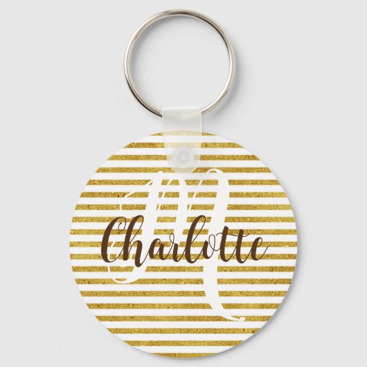 金ゴールド成人姪のプレゼント誕生日パーティー キーホルダー (正面)