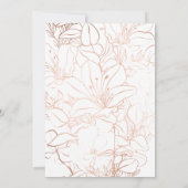 金ゴールド我々はまだ50thの更新を誓結婚う 招待状 (裏面)